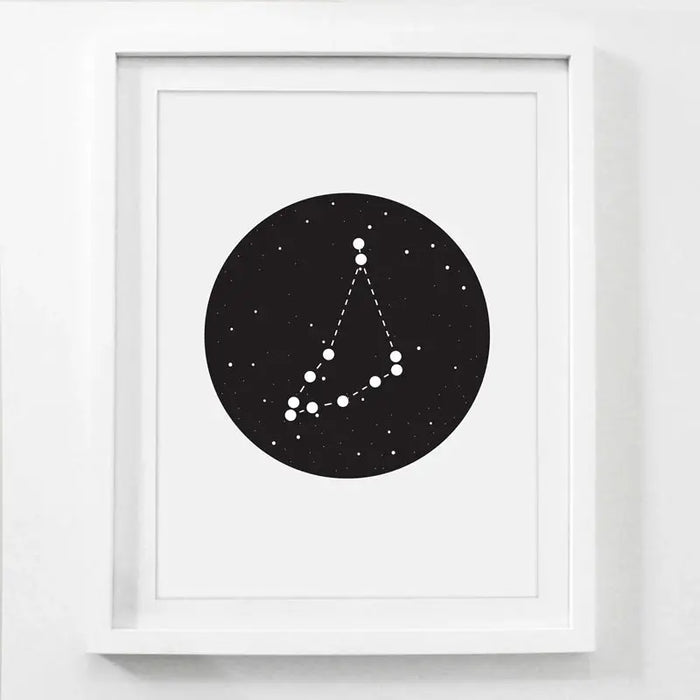 Constellations Sign Art Decor Poster and Print, Constellations of the 12 Zodiac Signs Canvas Painting Picture Wall Decor - BE RARE