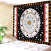 Black Zodiac Horoscope Celestial Tapestry Indian Astrology Hippie Wall Hanging 150x200cm - BE RARE