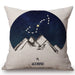 Nordic 12 Zodiac Sign Astrology Pisces Dark Blue White Cotton Linen Decorative Sofa Throw Pillow Case Europe Cushion Cover Case - BE RARE