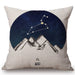 Nordic 12 Zodiac Sign Astrology Pisces Dark Blue White Cotton Linen Decorative Sofa Throw Pillow Case Europe Cushion Cover Case - BE RARE