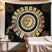 Constellation Tarot Card Tapestry Wall Hanging Wheel of the Zodiac Astrology Chart Sun and Moon Tarot Wall Decor Decoration Home - BE RARE