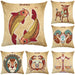 Cute Zodiac Pillowcase Pisces Taurus Pillow Covers Sofa Bed Decorative Pillows Case for Bedroom Home Decor 45x45cm Office Chairs - BE RARE