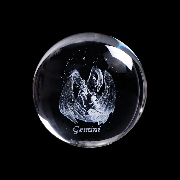 Constellations Crystal Ball Zodiac Sign Star Glass Ball Ornament Birthday Christmas Gifts Home Decoration - BE RARE